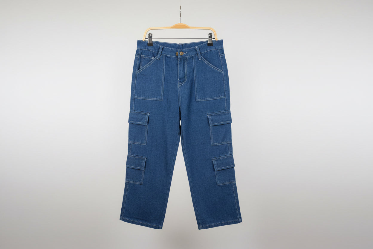 XIAOSANVLANG LADIES BAGGY JEAN-4670