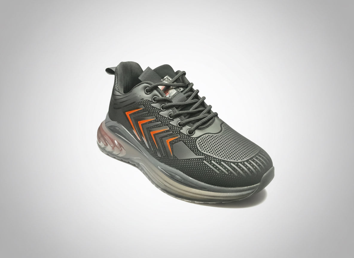 CADEO MENS SHOES 0923233 BLACK ORANGE