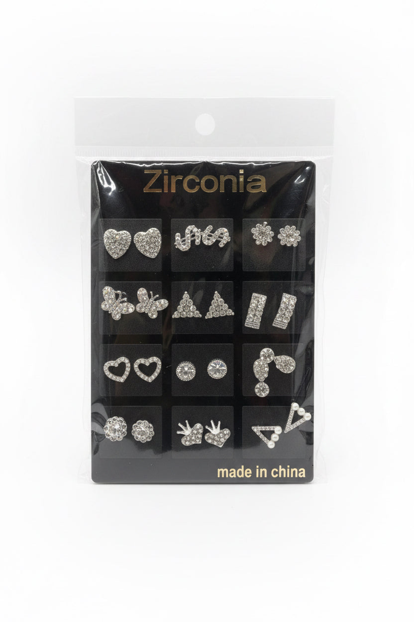 ZIRCONIA EARRING 12S SET 652J-48