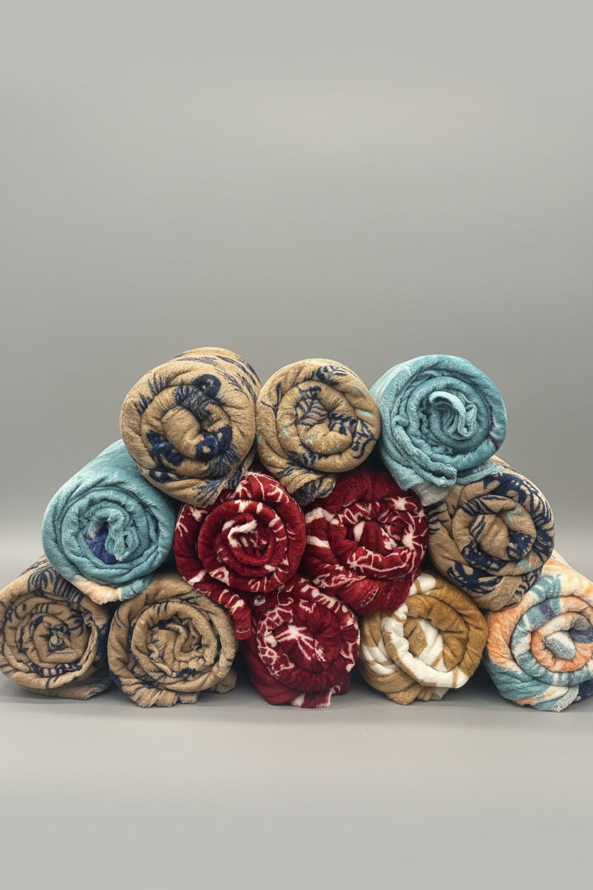 HOME SPRING FLEECE BLANKET 160*220 500G D-1